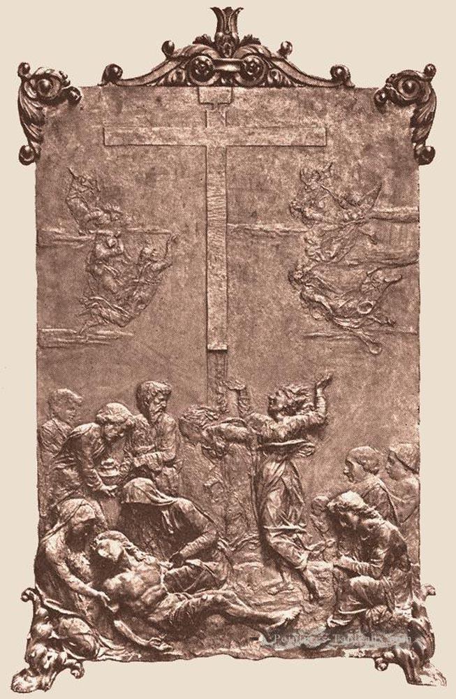 Déposition de la croix siennoise Francesco di Giorgio Peintures à l'huile